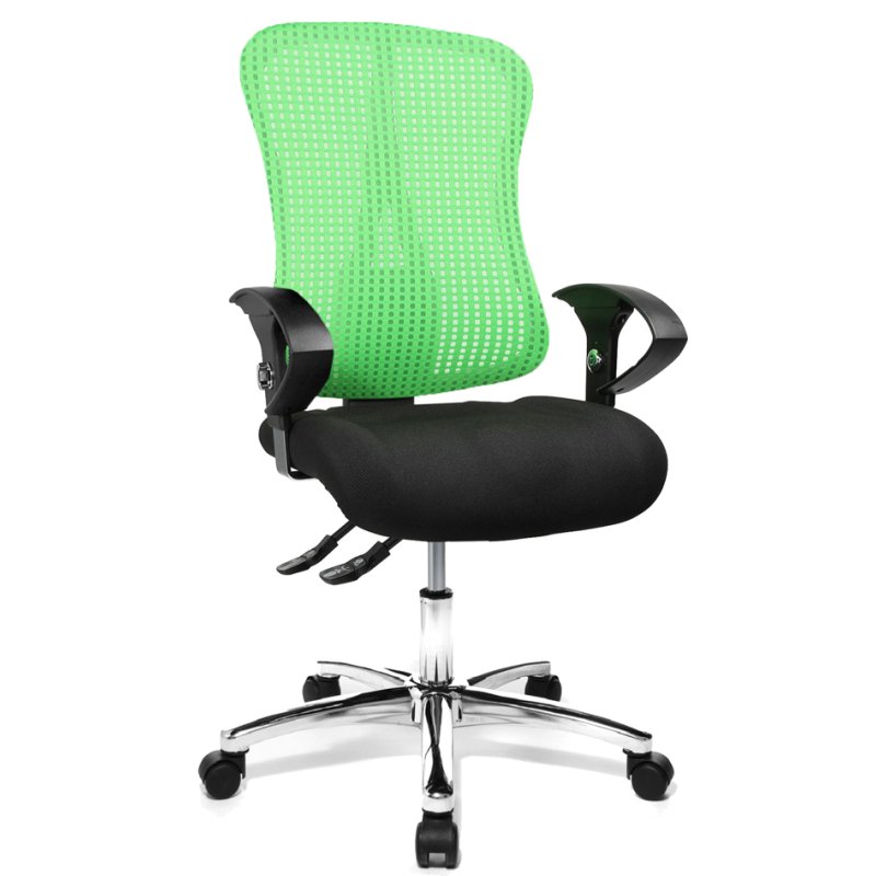 Topstar bureaustoel Sitness 90, groen, ergonomisch, armleuningen